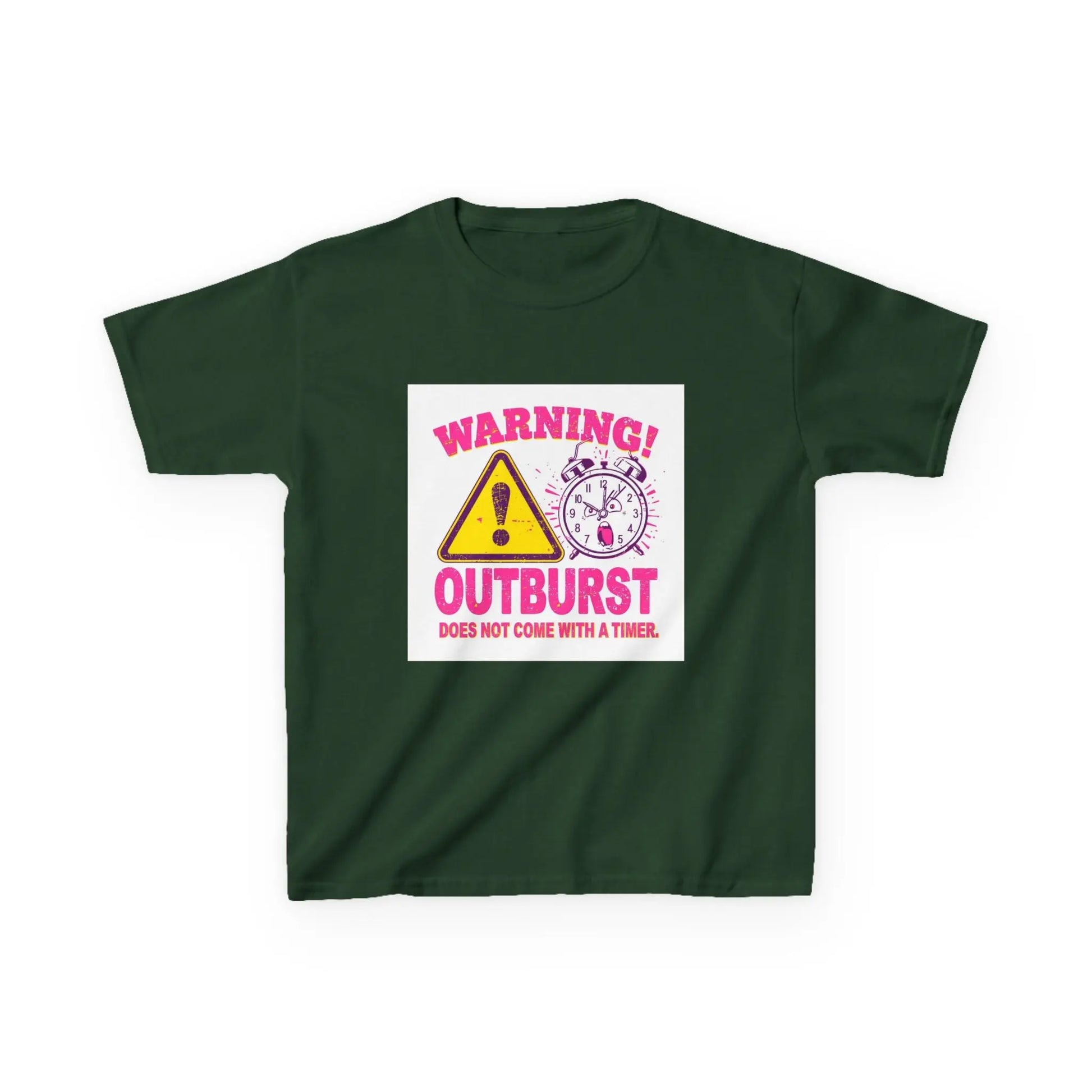 "Warning! Outburst Does Not Come With a Timer" - Kids Autism Awareness T-Shirt Printify
