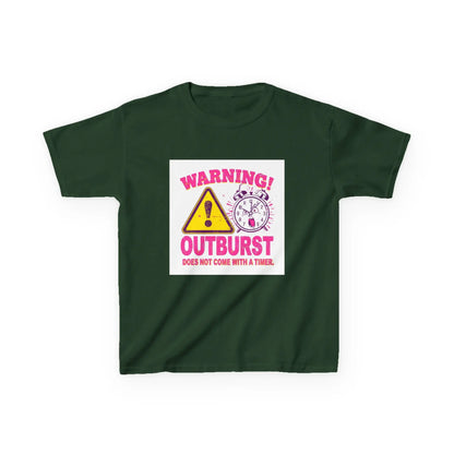 "Warning! Outburst Does Not Come With a Timer" - Kids Autism Awareness T-Shirt Printify
