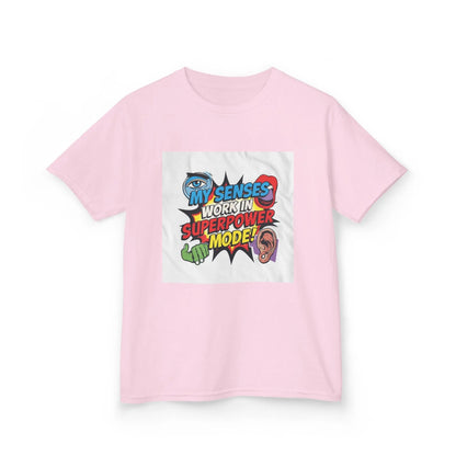 "My Senses Work In Superpower Mode" - Kids Autism Awareness T-Shirt Printify