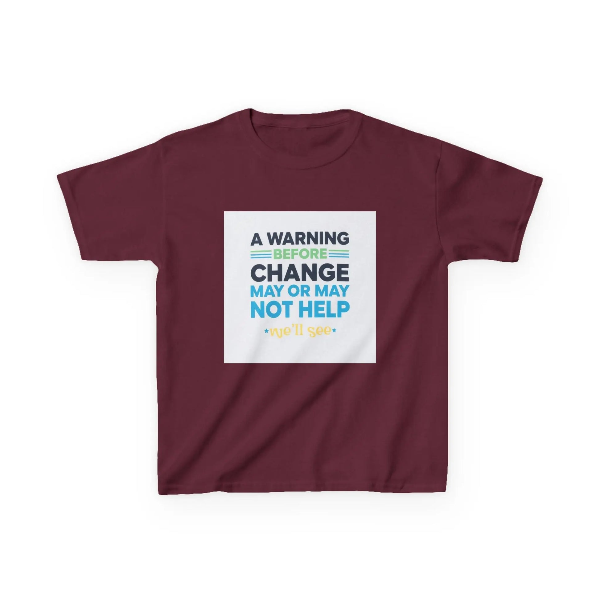 "A Warning Before Change May Or May Not Help" - Kids Autism Awareness T-Shirt Printify