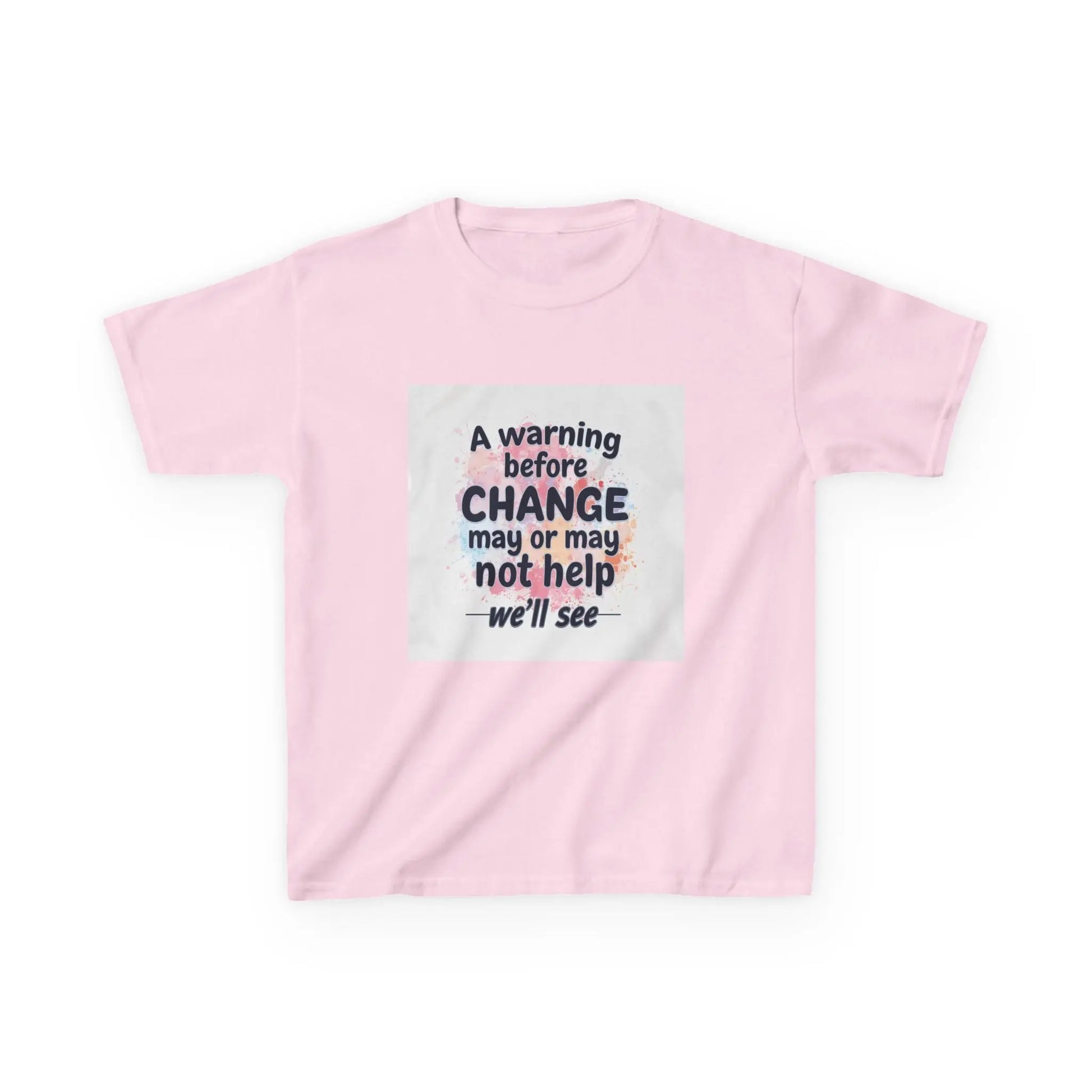 "A warning before CHANGE may or may not help — we'll see" - Kids Autism Awareness T-Shirt Printify