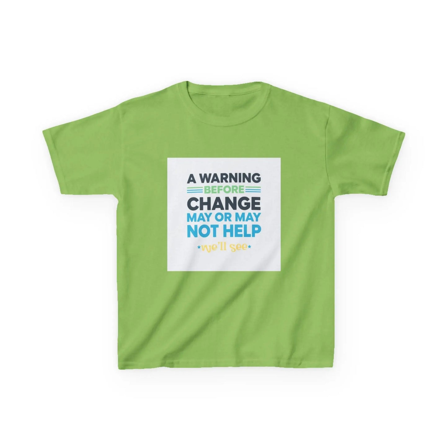 "A Warning Before Change May Or May Not Help" - Kids Autism Awareness T-Shirt Printify
