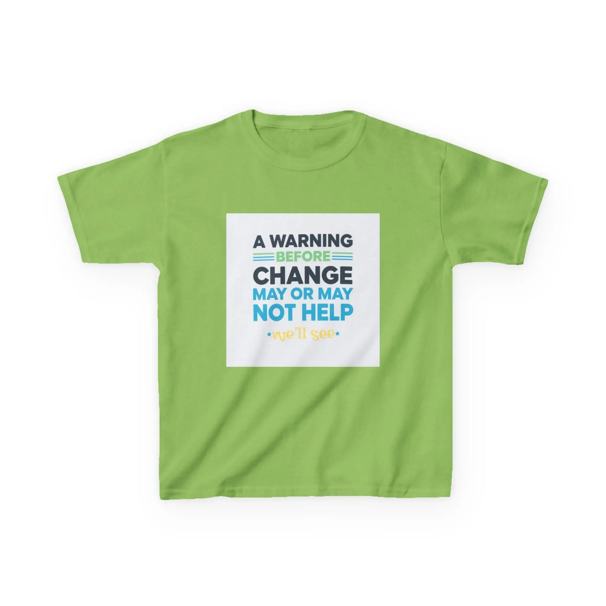 "A Warning Before Change May Or May Not Help" - Kids Autism Awareness T-Shirt Printify