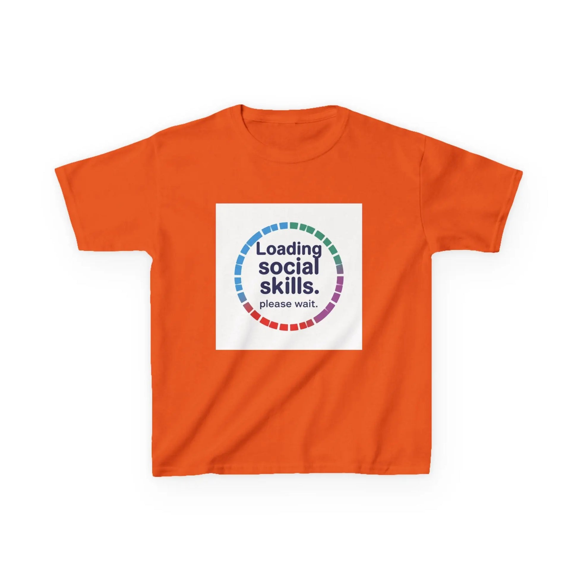 "Loading Social Skills. Please Wait." - Kids Autism Awareness T-Shirt Printify