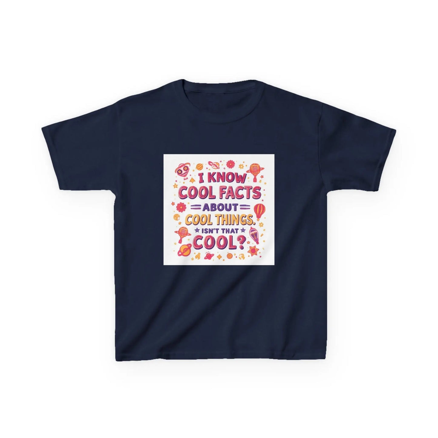 "I Know Cool Facts About Cool Things" - Kids Autism Awareness T-Shirt Printify