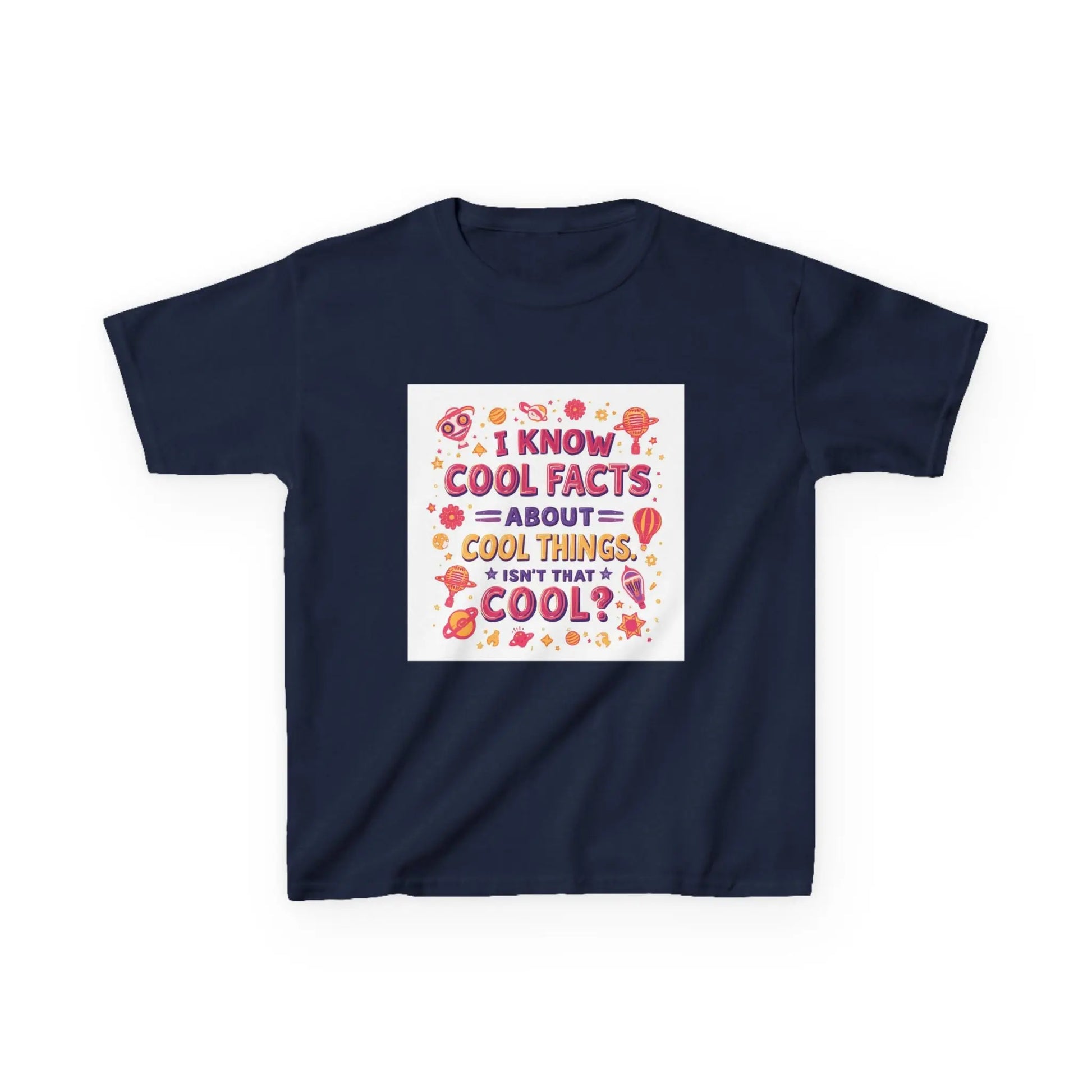 "I Know Cool Facts About Cool Things" - Kids Autism Awareness T-Shirt Printify