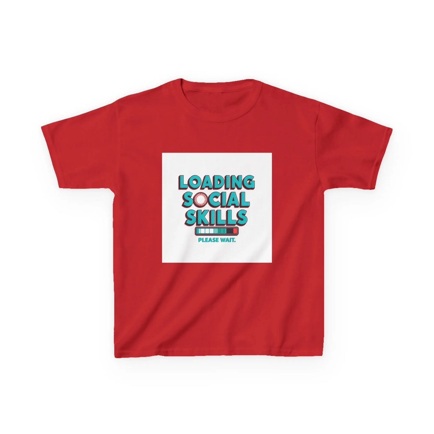 "Loading Social Skills, Please Wait" - Kids Autism Awareness T-Shirt Printify
