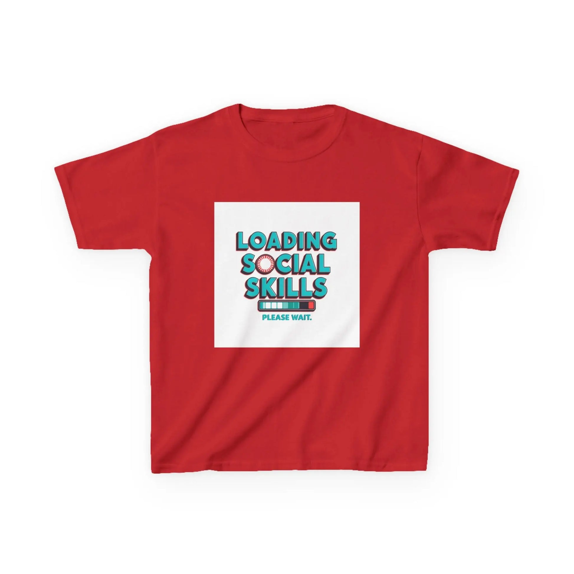 "Loading Social Skills, Please Wait" - Kids Autism Awareness T-Shirt Printify