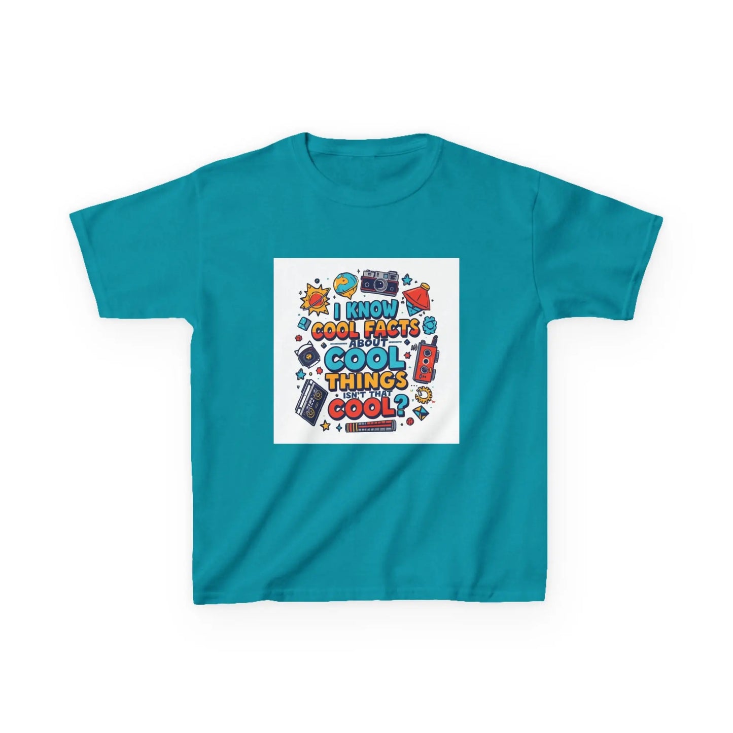 “I Know Cool Facts & Cool Things” - Kids Autism Awareness T-Shirt Printify