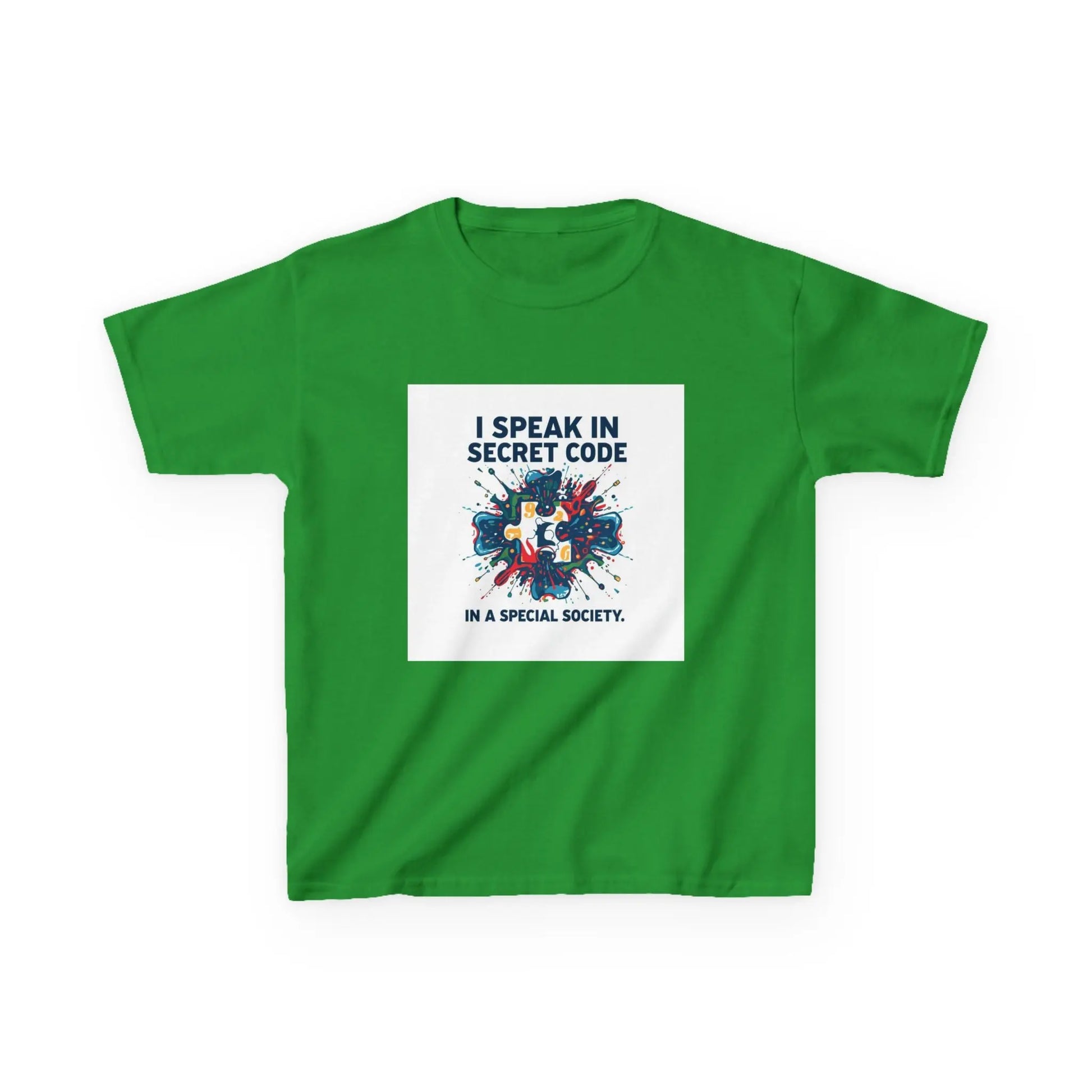 "I Speak in Secret Code" - Kids Autism Awareness T-Shirt Printify