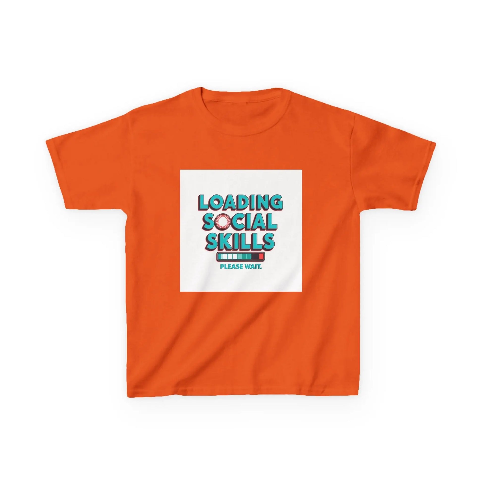 "Loading Social Skills, Please Wait" - Kids Autism Awareness T-Shirt Printify