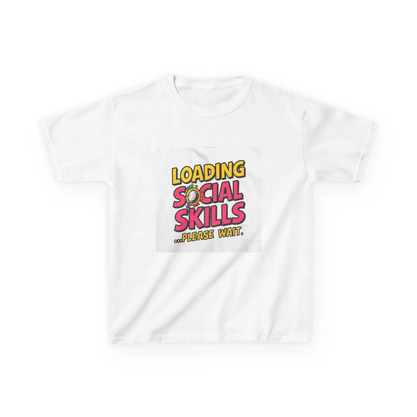 "Loading Social Skills...Please Wait" - Kids Autism Awareness T-Shirt Printify