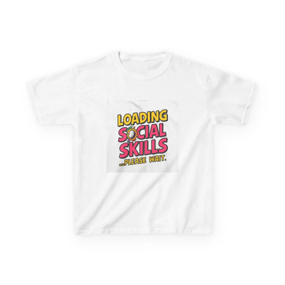 "Loading Social Skills...Please Wait" - Kids Autism Awareness T-Shirt Printify