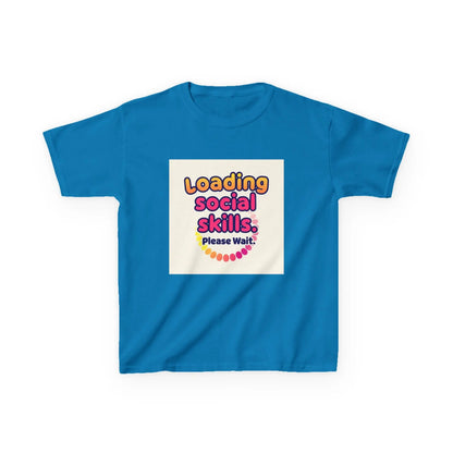 "Loading Social Skills... Please Wait" - Kids Autism Awareness T-Shirt Printify