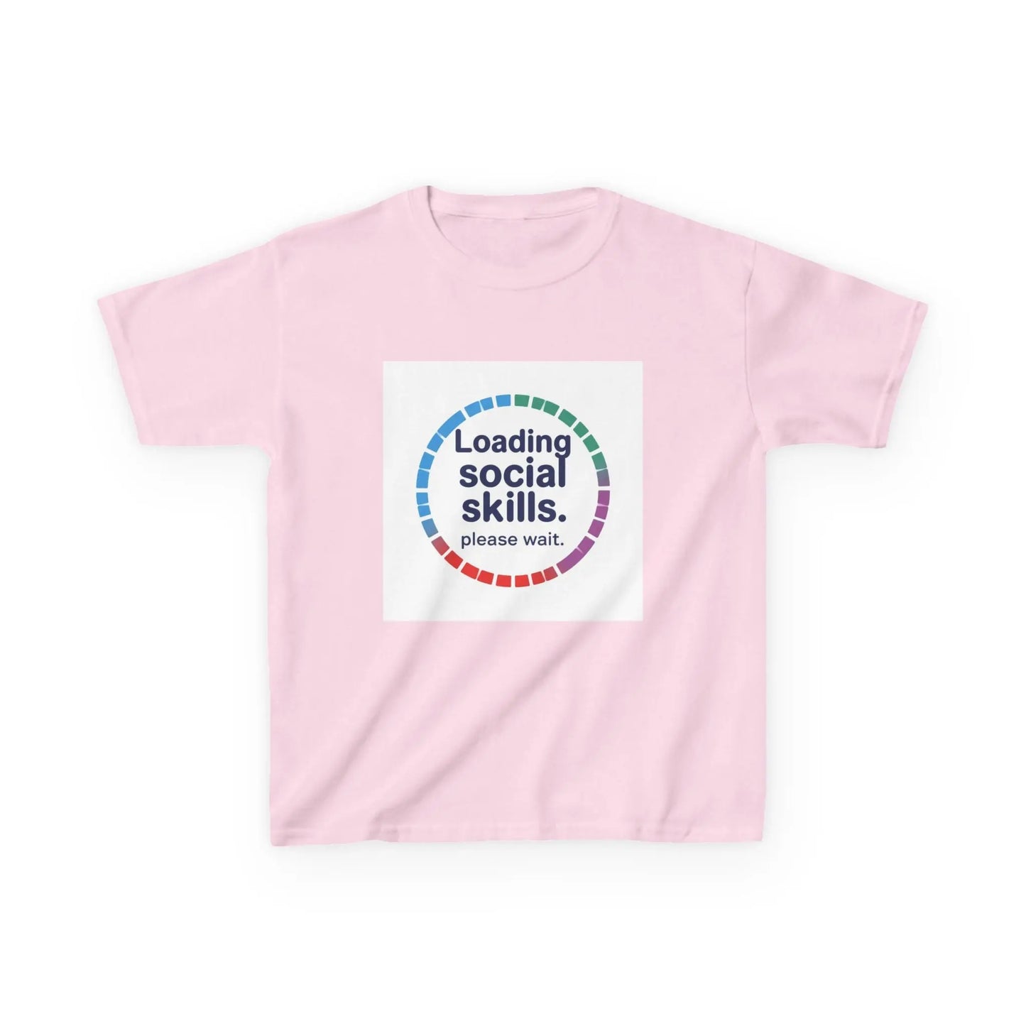 "Loading Social Skills. Please Wait." - Kids Autism Awareness T-Shirt Printify