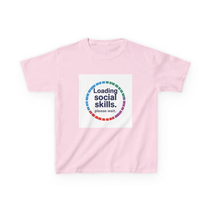 "Loading Social Skills. Please Wait." - Kids Autism Awareness T-Shirt Printify