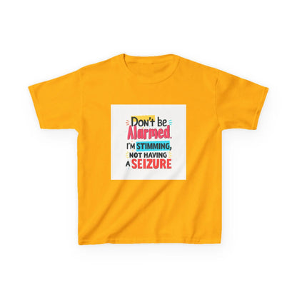 "Don't Be Alarmed, I'm Stimming, Not Having a Seizure" - Kids Autism Awareness T-Shirt Printify