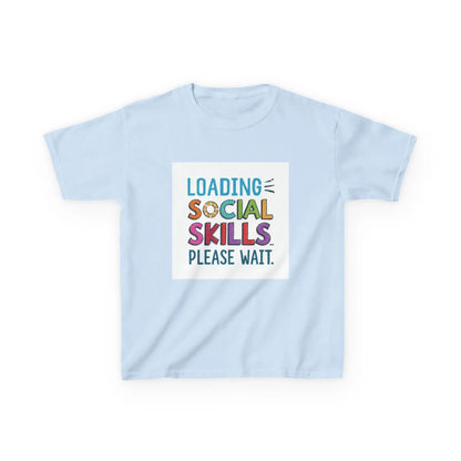 "Loading Social Skills Please Wait" - Kids Autism Awareness T-Shirt Printify