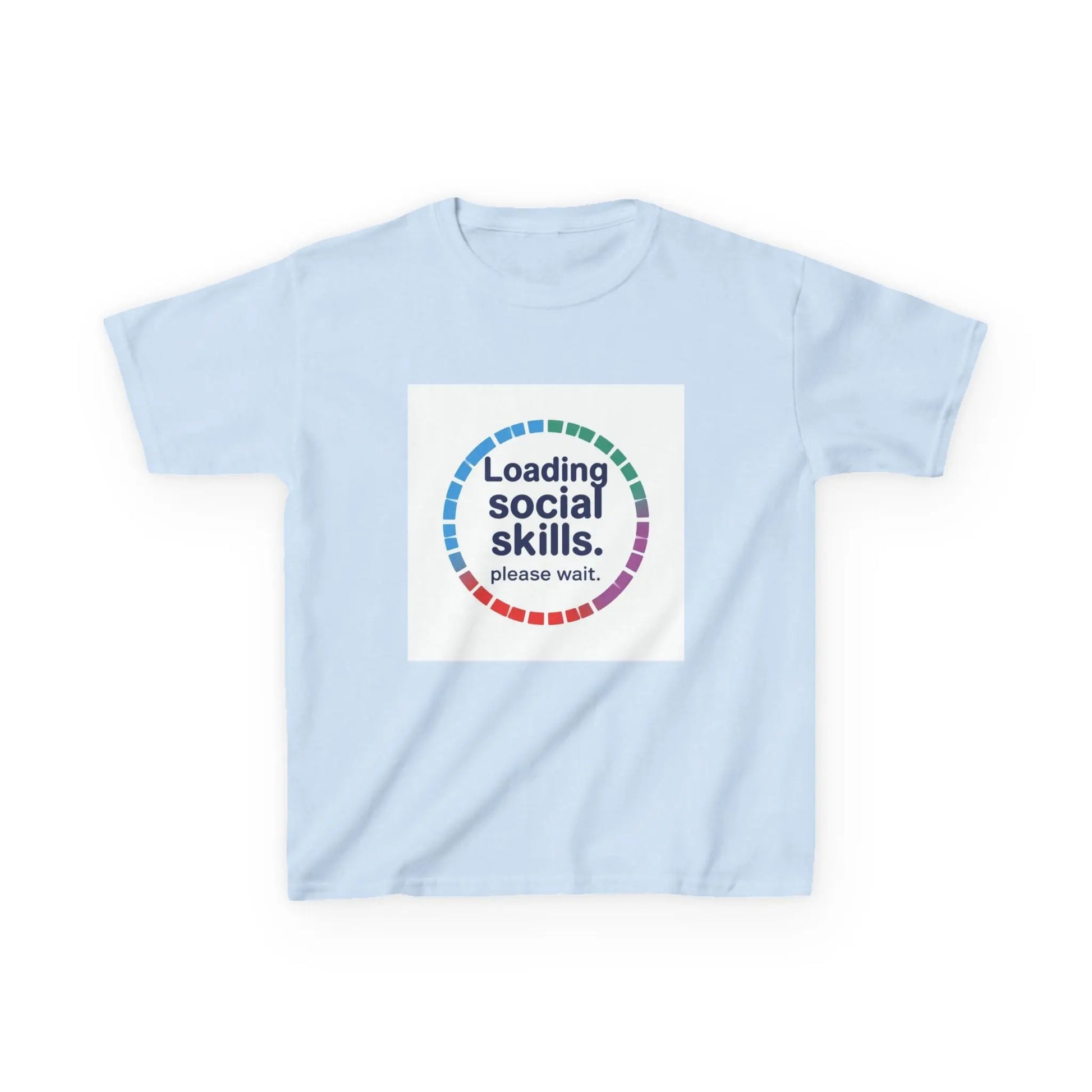 "Loading Social Skills. Please Wait." - Kids Autism Awareness T-Shirt Printify