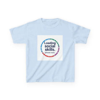 "Loading Social Skills. Please Wait." - Kids Autism Awareness T-Shirt Printify