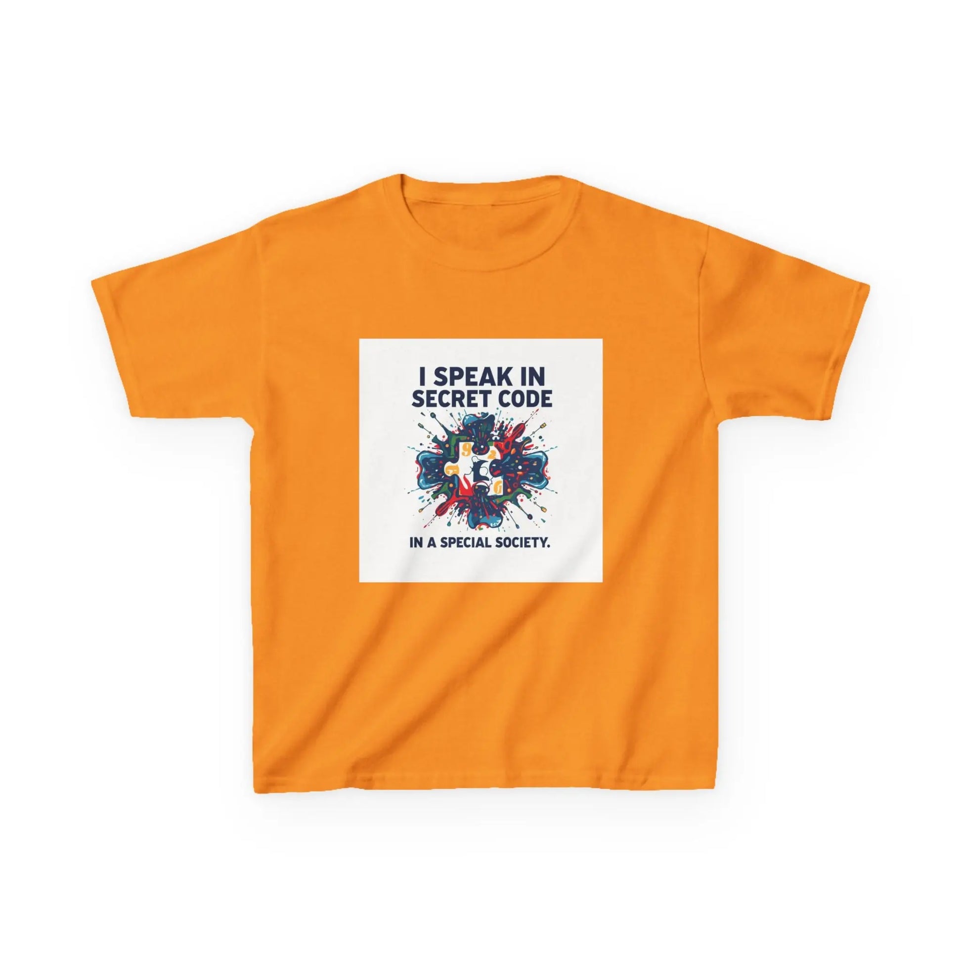"I Speak in Secret Code" - Kids Autism Awareness T-Shirt Printify