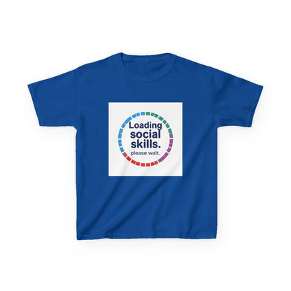 "Loading Social Skills. Please Wait." - Kids Autism Awareness T-Shirt Printify