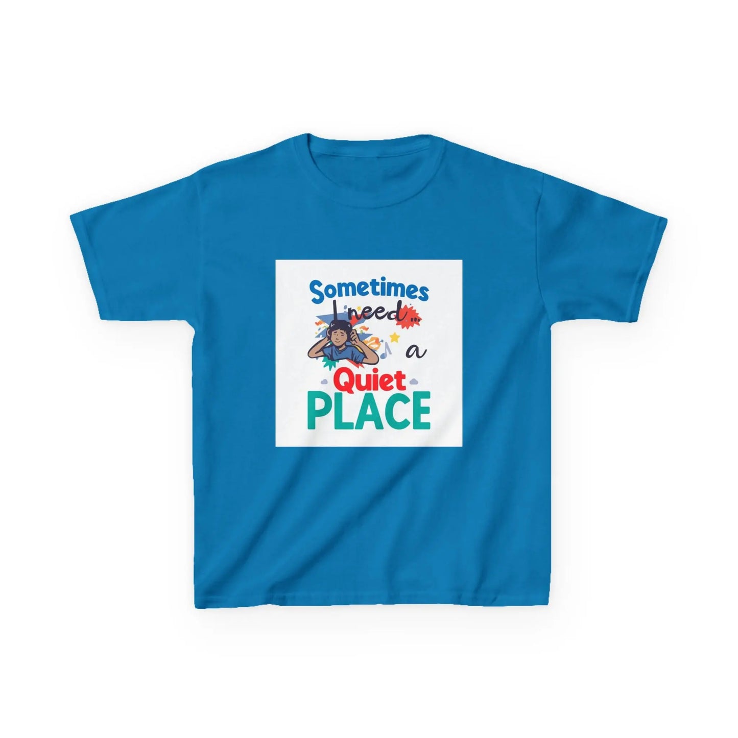 "Sometimes I Need a Quiet Place" Cute Nap-Time Tee - Kids Autism Awareness T-Shirt Printify