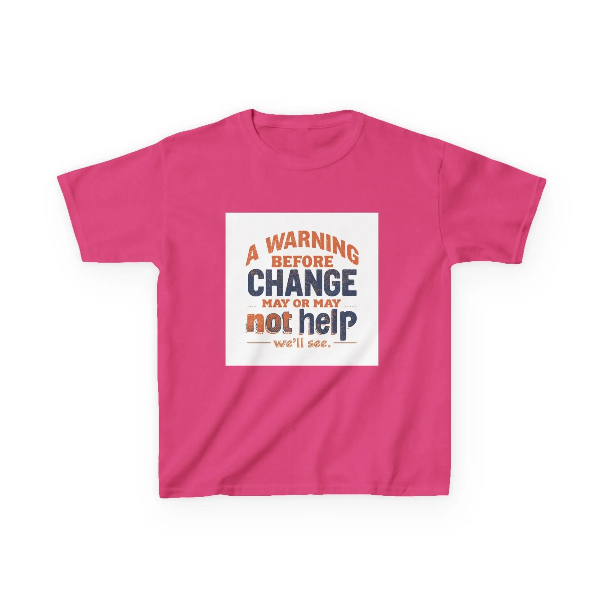 “A Warning Before Change May Or May Not Help” - Kids Autism Awareness T-Shirt Printify