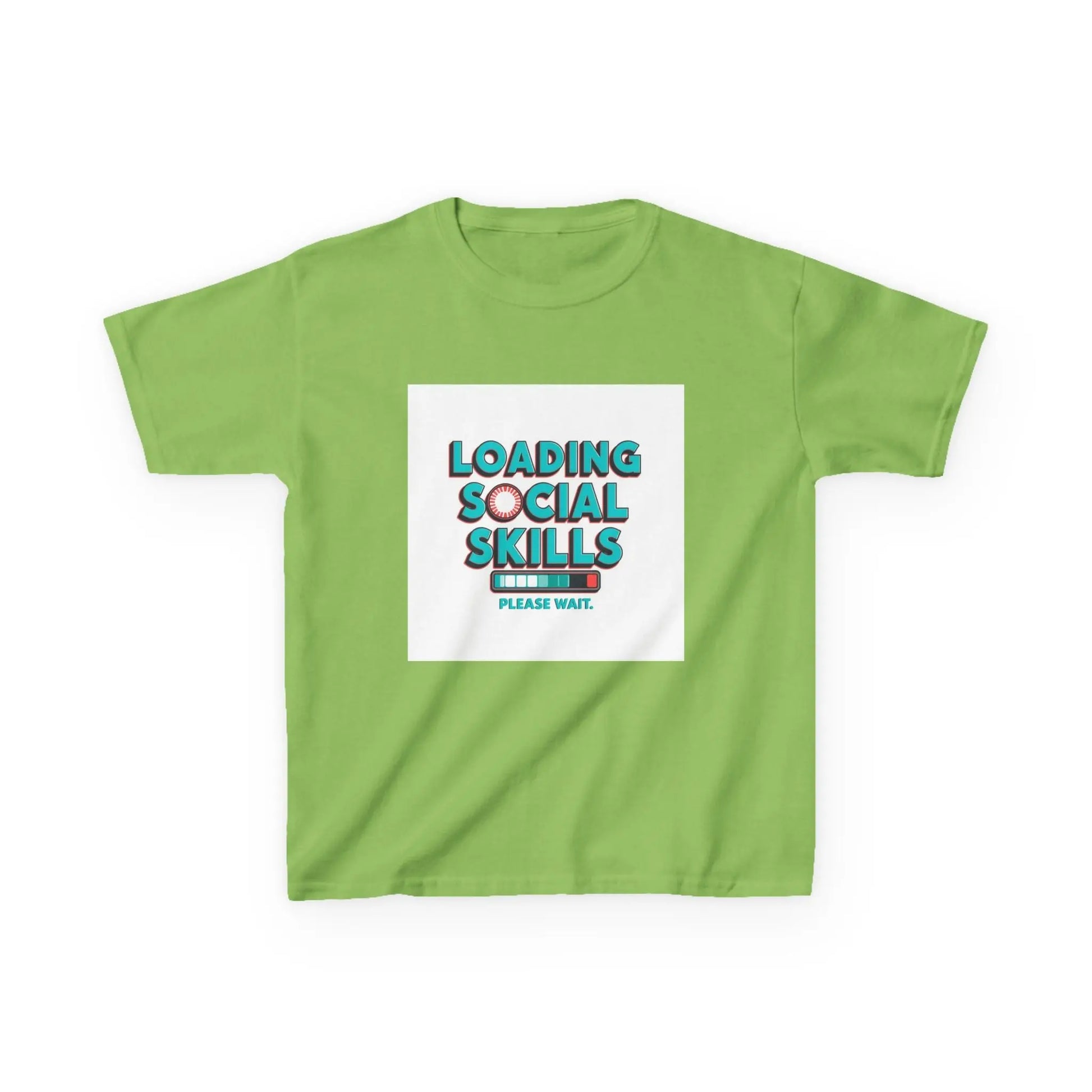 "Loading Social Skills, Please Wait" - Kids Autism Awareness T-Shirt Printify