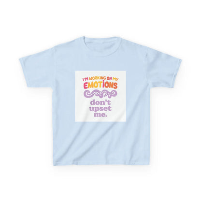 "I'm Working On My Emotions, Don't Upset Me" - Kids Autism Awareness T-Shirt Printify