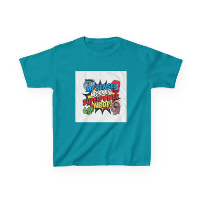 "My Senses Work In Superpower Mode" - Kids Autism Awareness T-Shirt Printify