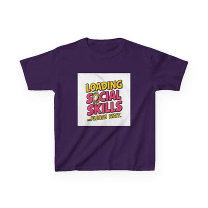 "Loading Social Skills...Please Wait" - Kids Autism Awareness T-Shirt Printify