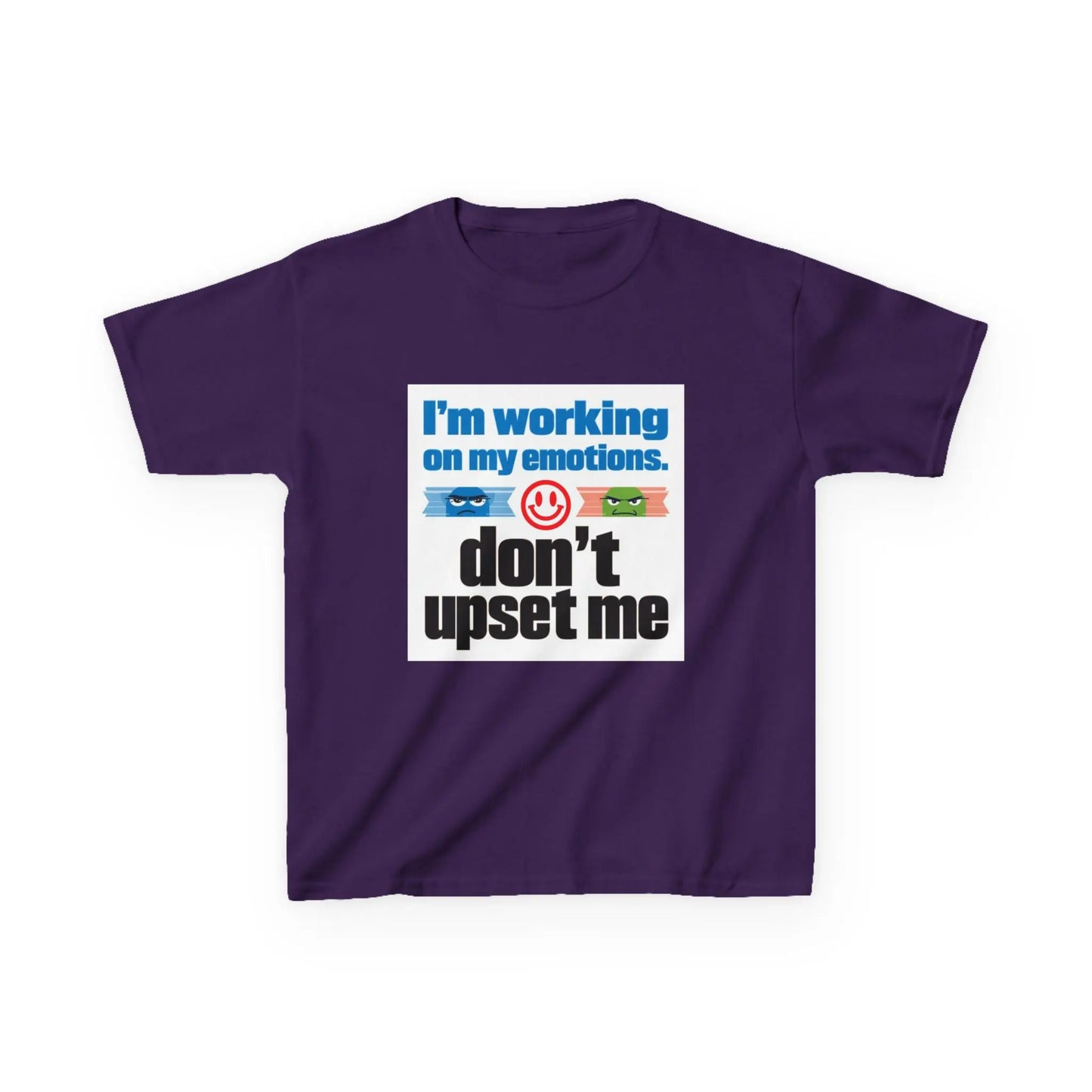 "I'm Working On My Emotions, Don't Upset Me" - Kids Autism Awareness T-Shirt Printify