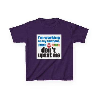 "I'm Working On My Emotions, Don't Upset Me" - Kids Autism Awareness T-Shirt Printify