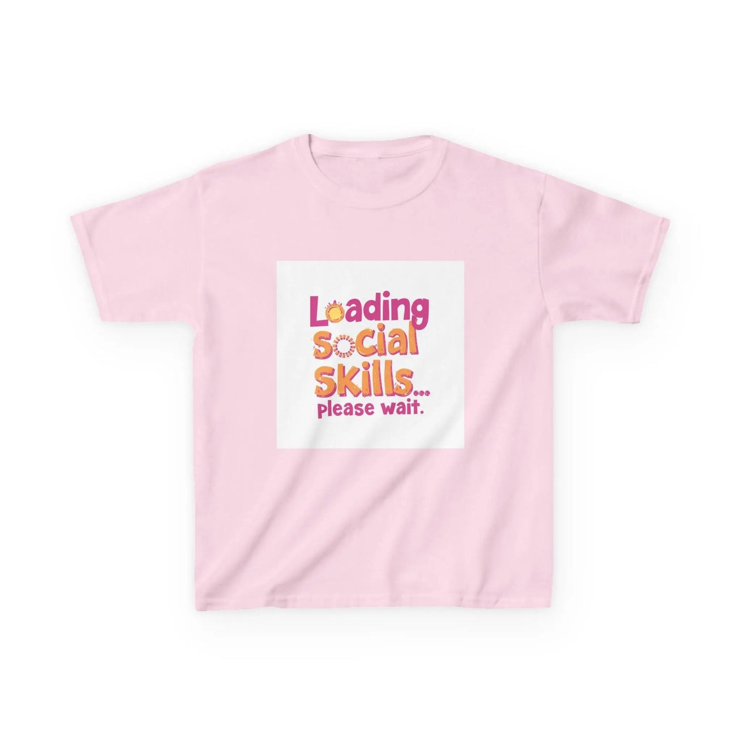 "Loading Social Skills... Please Wait" - Kids Autism Awareness T-Shirt Printify