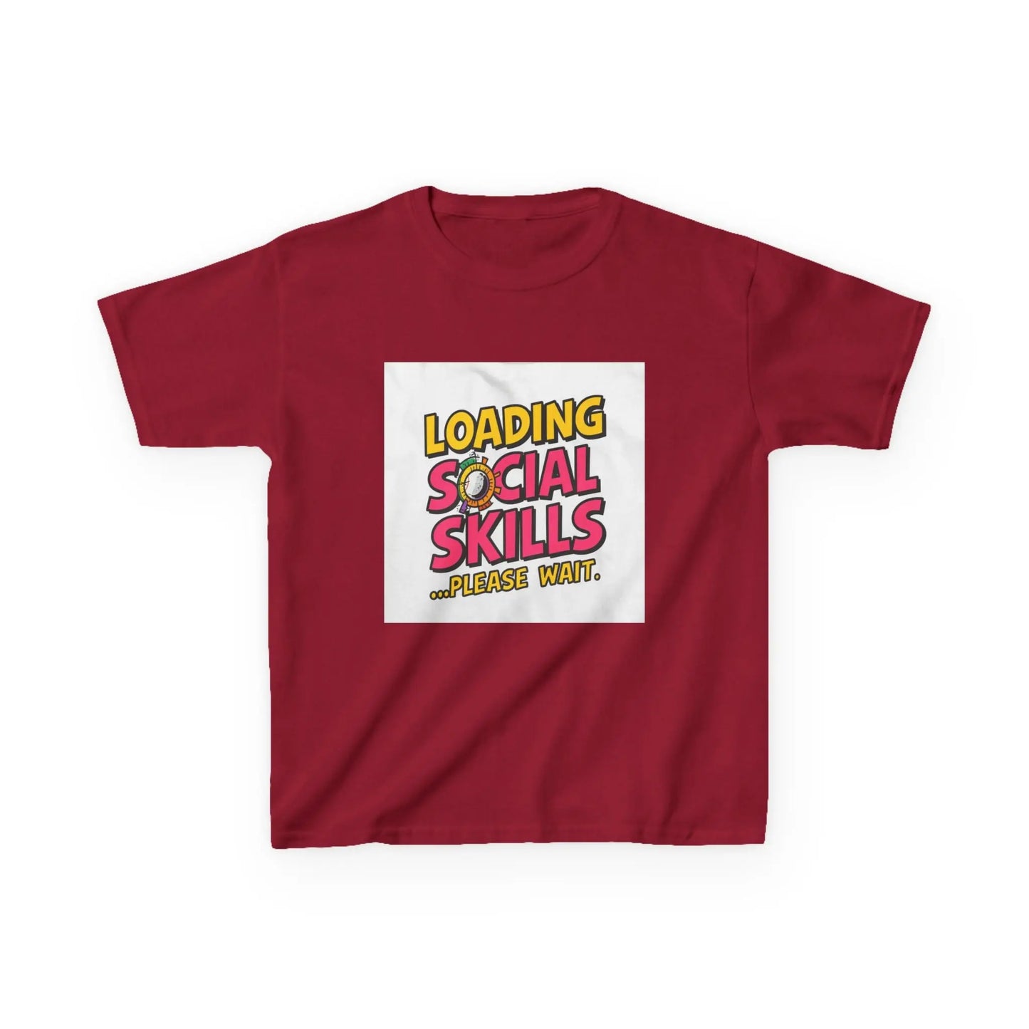 "Loading Social Skills...Please Wait" - Kids Autism Awareness T-Shirt Printify