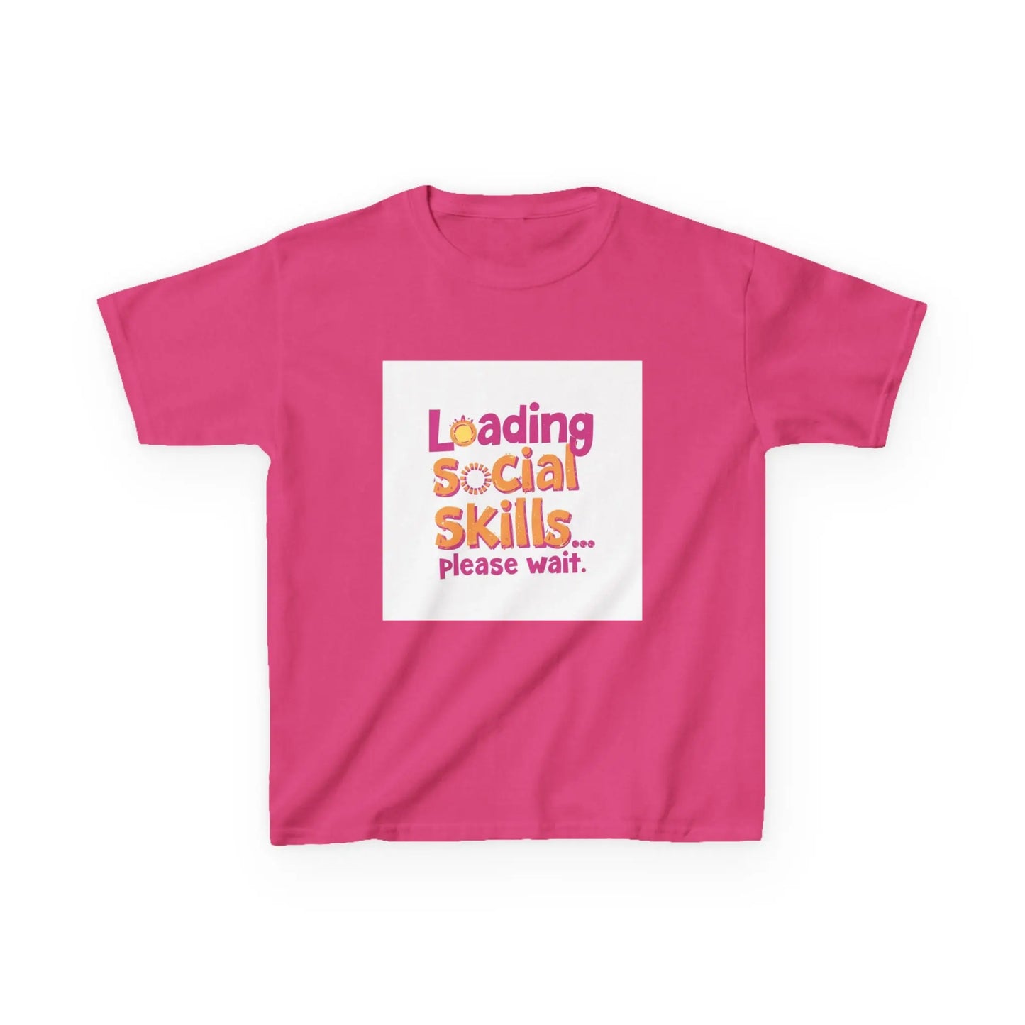 "Loading Social Skills... Please Wait" - Kids Autism Awareness T-Shirt Printify