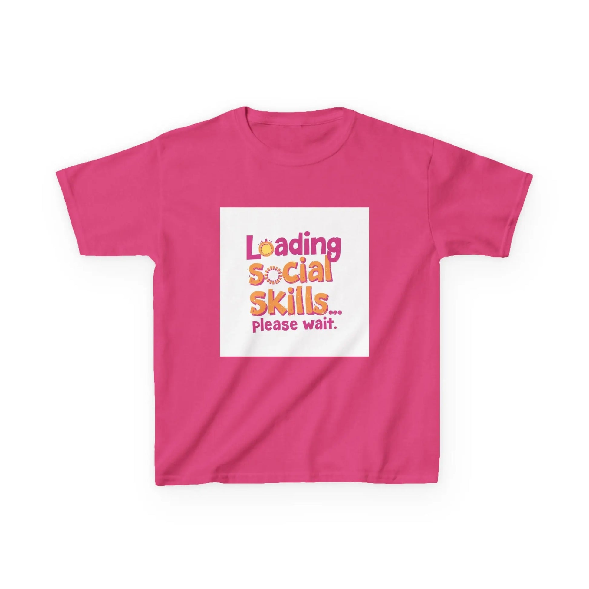 "Loading Social Skills... Please Wait" - Kids Autism Awareness T-Shirt Printify