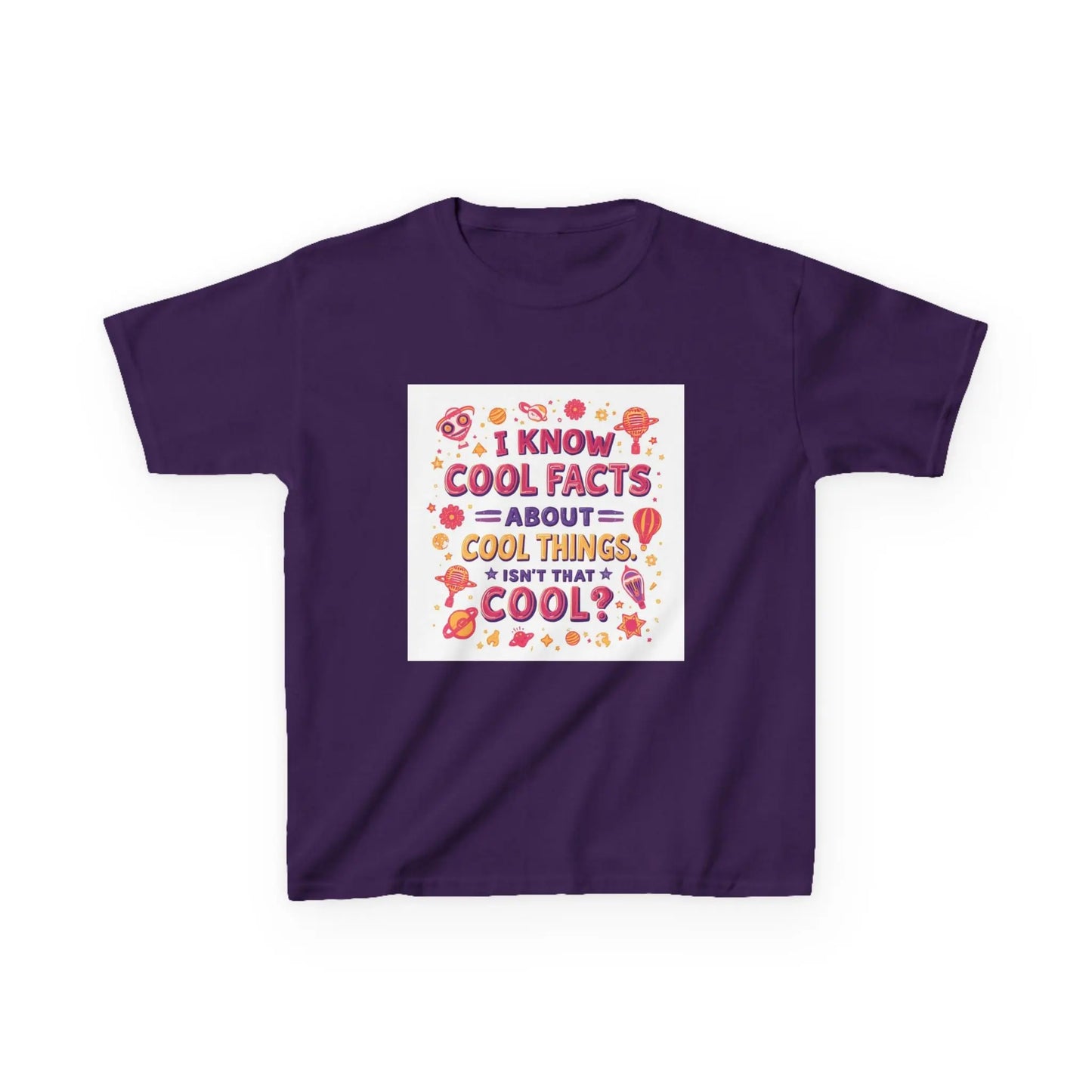 "I Know Cool Facts About Cool Things" - Kids Autism Awareness T-Shirt Printify