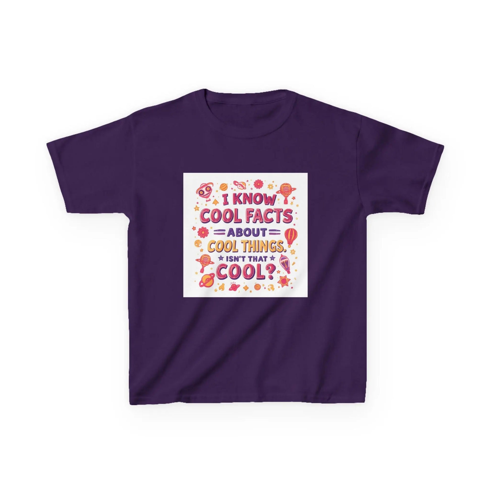 "I Know Cool Facts About Cool Things" - Kids Autism Awareness T-Shirt Printify