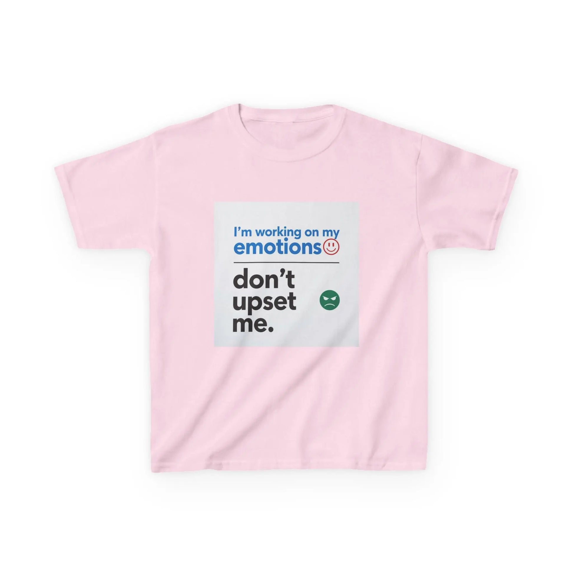 "I'm working on my emotions, don't upset me." - Kids Autism Awareness T-Shirt Printify