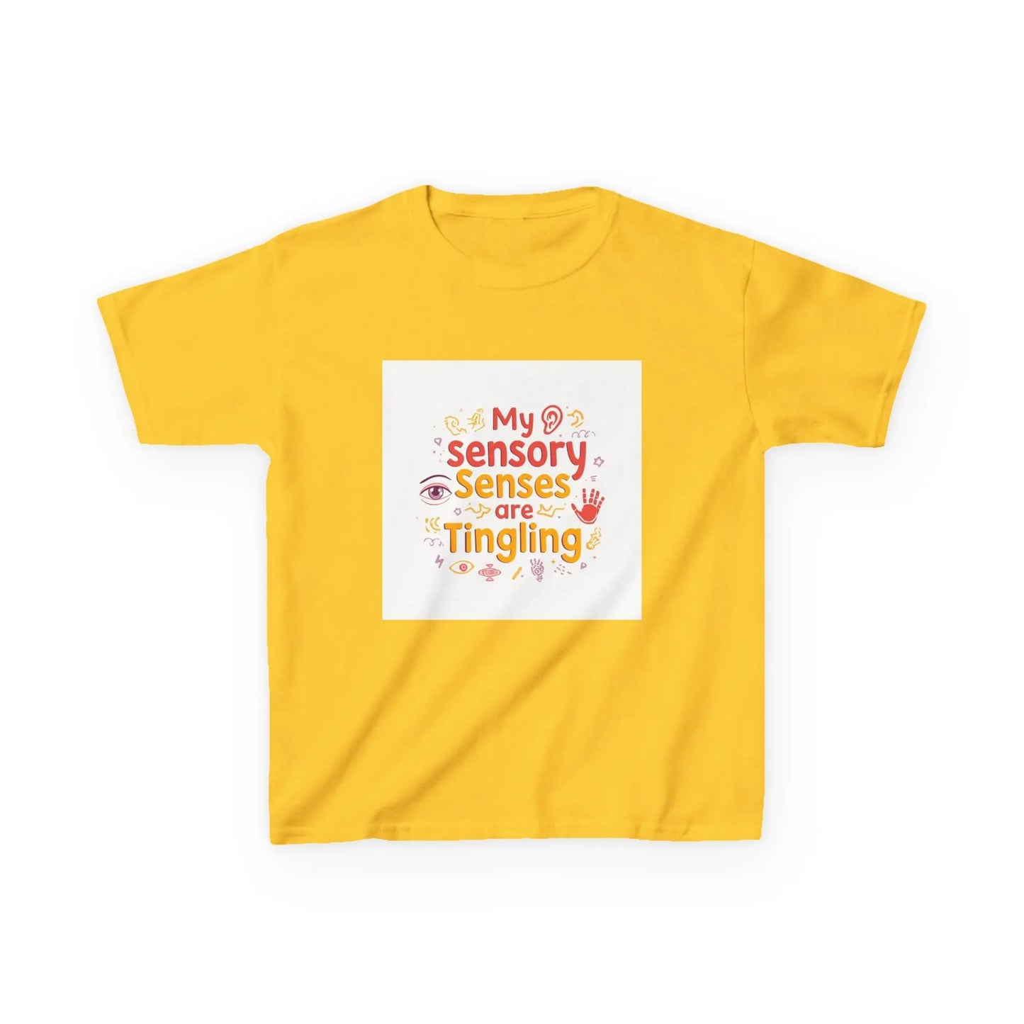 "My Sensory Senses Are Tingling" - Kids Autism Awareness T-Shirt Printify