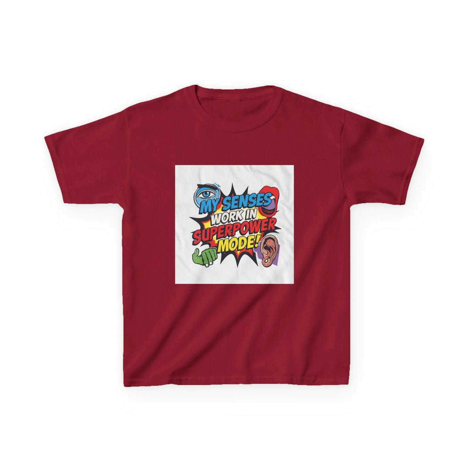 "My Senses Work In Superpower Mode" - Kids Autism Awareness T-Shirt Printify