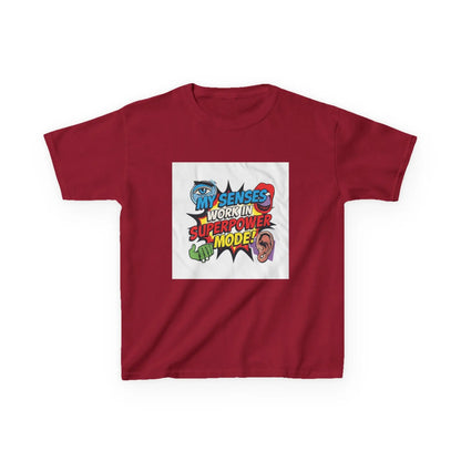 "My Senses Work In Superpower Mode" - Kids Autism Awareness T-Shirt Printify