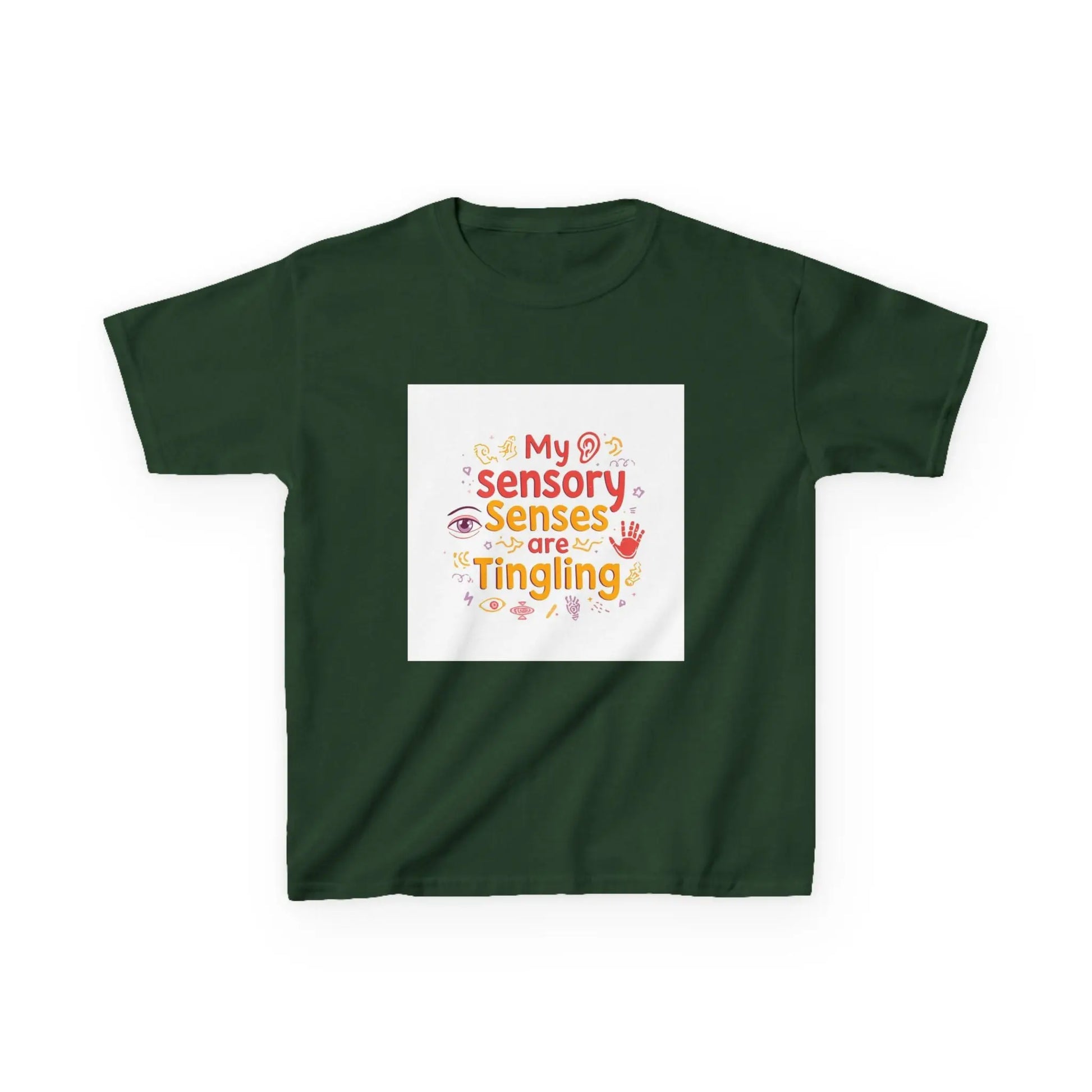 "My Sensory Senses Are Tingling" - Kids Autism Awareness T-Shirt Printify
