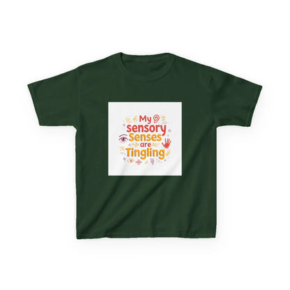 "My Sensory Senses Are Tingling" - Kids Autism Awareness T-Shirt Printify