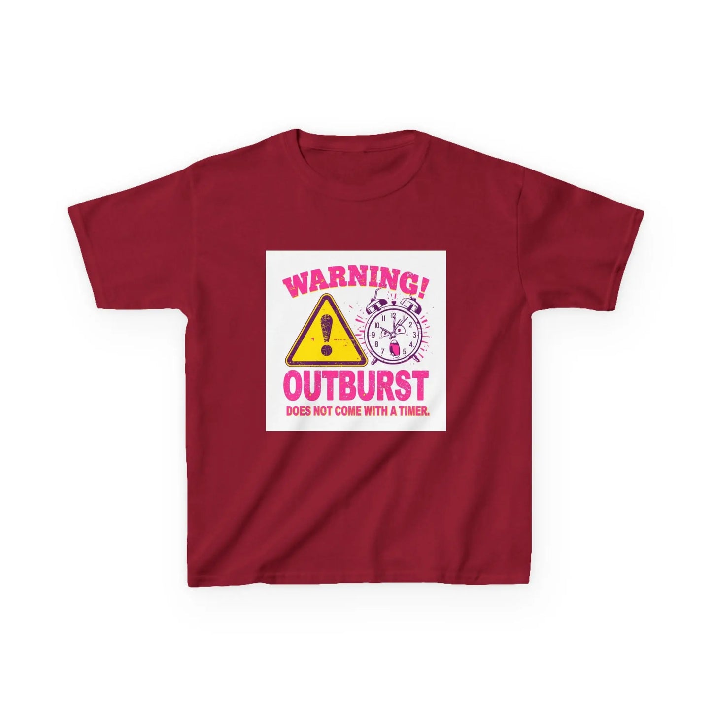 "Warning! Outburst Does Not Come With a Timer" - Kids Autism Awareness T-Shirt Printify