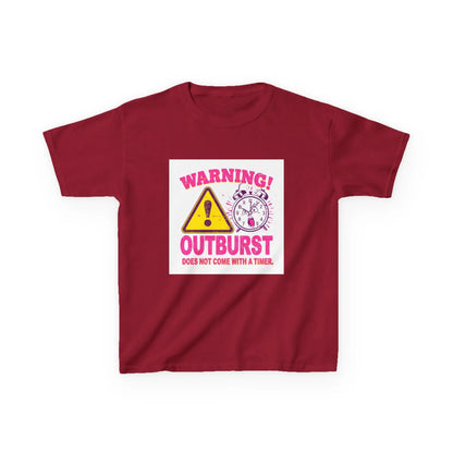"Warning! Outburst Does Not Come With a Timer" - Kids Autism Awareness T-Shirt Printify