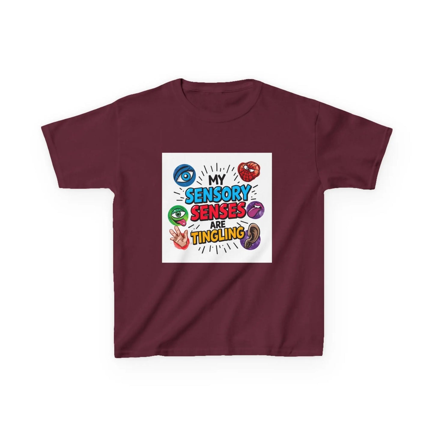 “My Sensory Senses Are Tingling” - Kids Autism Awareness T-Shirt Printify