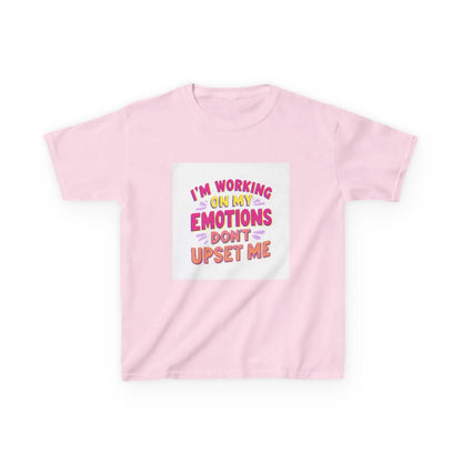 "I'm Working On My Emotions, Don't Upset Me" - Kids Autism Awareness T-Shirt Printify